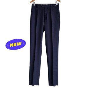 31 Waist Blue Pants Jos A Bank Navy Dress Pant Wool Blend Regular Rise Trousers